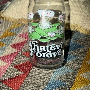 Whatever Forever budweiser Glass Cup 710 420 Hash Hream Juice Beer stash jar